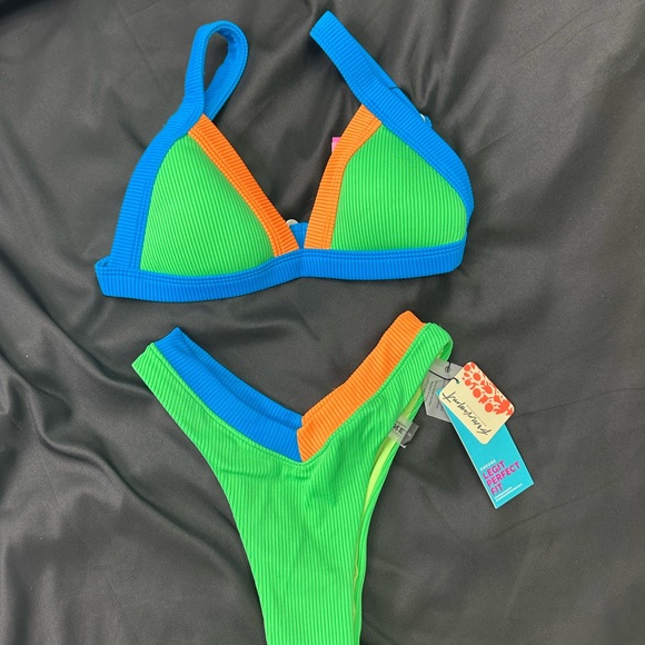 FP Movement by Free People Other - FP Movement by Free People OneOne Green/Blue/Orange Bikini NWTS